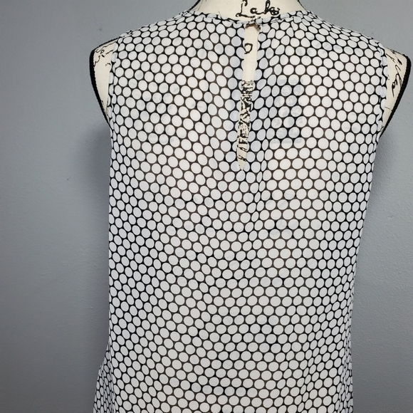 Michael Kors black & white sheer top - Picture 6 of 8